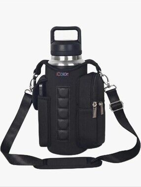 New Icolor Black Insulated Magnetic Bottle Carrier